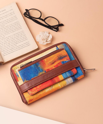 ZOUK Women Casual Multicolor Jute Wrist Wallet(4 Card Slots)