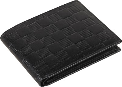 Cotnis Men Casual, Formal, Trendy Black Genuine Leather Wallet(6 Card Slots)