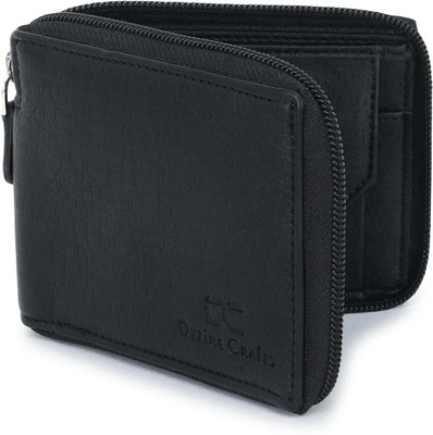 DEZiRE CRAfTS Men Trendy, Travel, Formal, Evening/Party, Casual, Ethnic Brown Genuine Leather, Fabric Wallet(7 Card Slots)