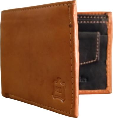Parveen Collection Men Casual, Evening/Party, Formal, Travel, Trendy Tan Genuine Leather Wallet(4 Card Slots)