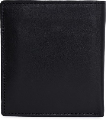 KARA Men Casual, Formal, Casual, Travel, Trendy Black Genuine Leather Wallet(6 Card Slots)