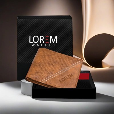 LOREM Men Casual, Evening/Party, Formal Orange Artificial Leather Wallet(4 Card Slots)
