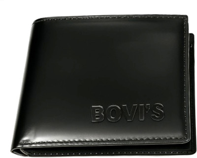 SETENTERPRISES Men Casual Black Artificial Leather Wallet(3 Card Slots)