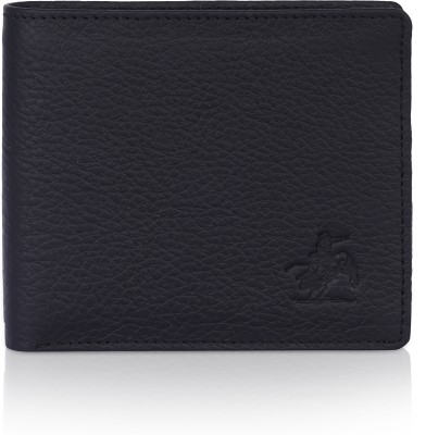 Bull Rider Men Formal Black Genuine Leather Wallet(8 Card Slots)