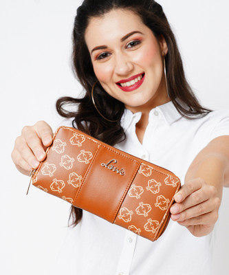LAVIE Women Tan Artificial Leather Wallet(8 Card Slots)