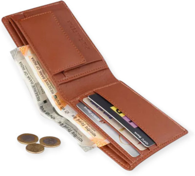 IXORA Men Casual Tan Artificial Leather Card Holder(4 Card Slots)