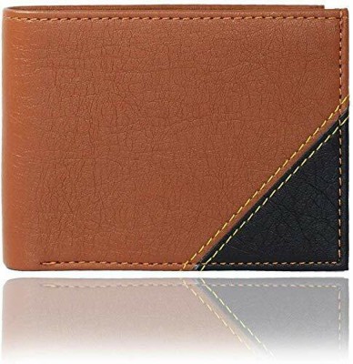 DRYZTOR Men Casual, Trendy, Formal Tan Artificial Leather Wallet(4 Card Slots)