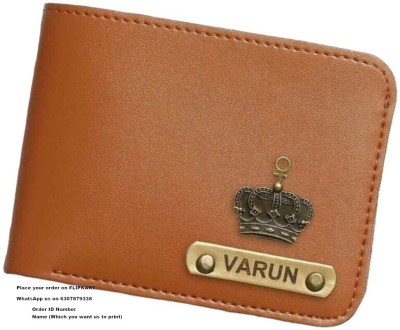 NavyaArts Men Casual, Ethnic, Evening/Party, Formal, Travel, Trendy Tan Artificial Leather, Genuine Leather Wallet(5 Card Slots)