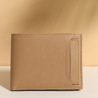 LIONZY Men Casual Beige Artificial Leather Wallet(5 Card Slots)