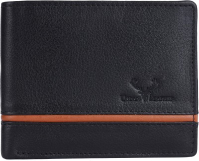 URBAN LEATHER Men Black Genuine Leather Wallet(5 Card Slots)