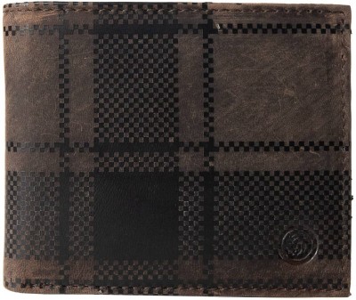 bacca bucci Men Casual Brown Genuine Leather Wallet(4 Card Slots)