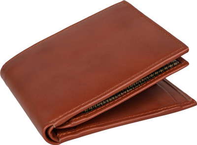 HouseOfCommon Men Formal, Trendy Tan Artificial Leather Wallet(7 Card Slots)