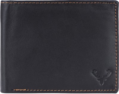 URBAN LEATHER Men Formal Black Genuine Leather Wallet(5 Card Slots)