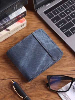 HENEDA Men Casual Blue Artificial Leather Wallet(7 Card Slots)