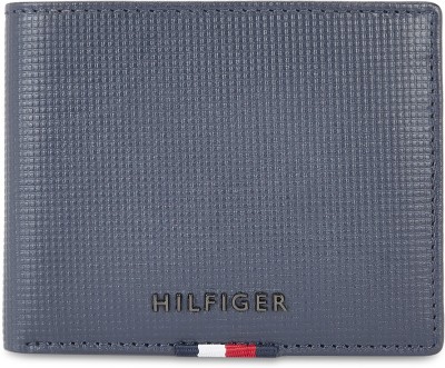 TOMMY HILFIGER Men Blue Genuine Leather Wallet(4 Card Slots)