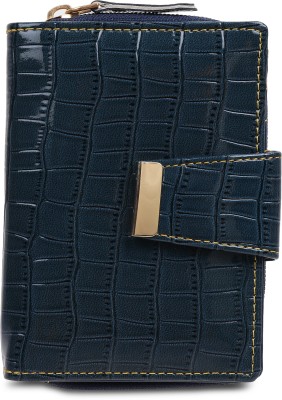 TnW Lifestyle Women Casual Blue Artificial Leather Wrist Wallet(6 Card Slots)