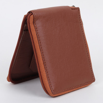 Rksons Men Brown Artificial Leather Wallet(8 Card Slots)