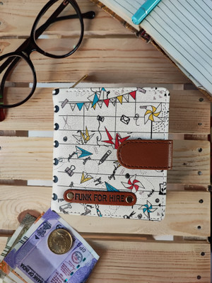 FUNK FOR HIRE Women Casual White, Brown Artificial Leather Wallet(10 Card Slots)