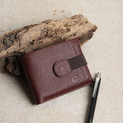 CRAFTLINE Men Casual Brown Artificial Leather Wallet(6 Card Slots)