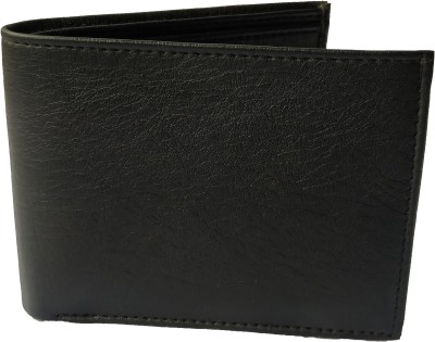 Ardour House Men Casual Black Artificial Leather Wallet(12 Card Slots)