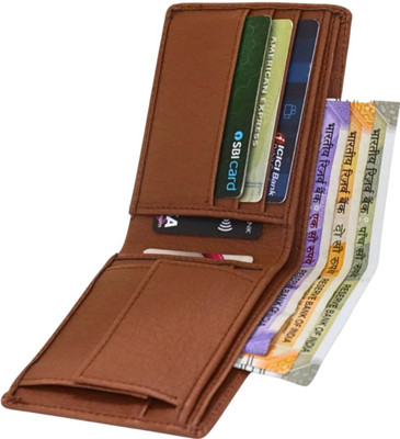 Stylezone Men Casual, Trendy, Formal Tan Artificial Leather Card Holder(4 Card Slots)