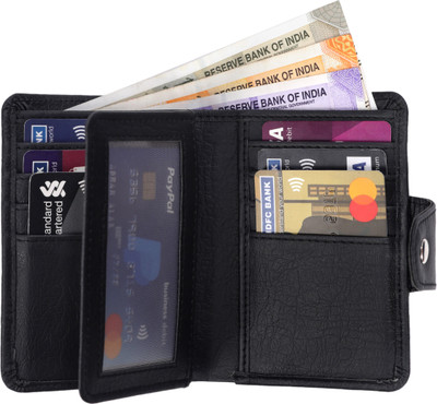 HIDE & SLEEK 12 Card Holder(Set of 1, Black)