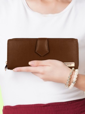 COOZIO Casual, Formal, Party Brown  Clutch