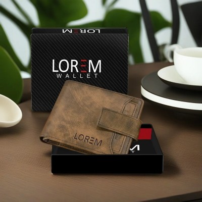 LOREM Men Casual, Evening/Party, Formal Brown Artificial Leather Wallet(7 Card Slots)