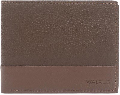 Walrus Men Casual Tan Artificial Leather Wallet(4 Card Slots)