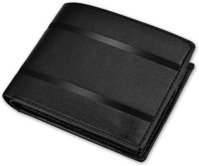 Nice Purse Men Casual, Formal Black Artificial Leather Wallet(6 Card Slots)