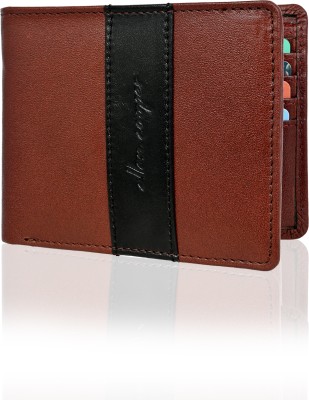 Allen Cooper Men Maroon Genuine Leather Wallet(7 Card Slots)