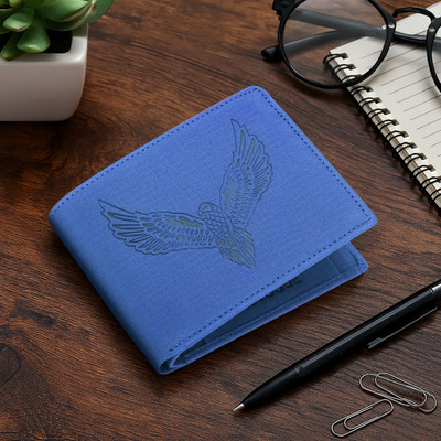 PROVOGUE Men Casual, Ethnic, Formal, Travel, Trendy Blue Artificial Leather Wallet(5 Card Slots)