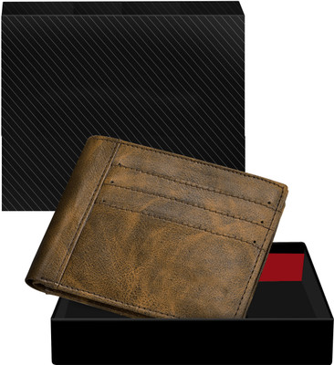 PARTH ENTERPRISE Men Casual, Evening/Party, Formal Brown Artificial Leather Wallet(6 Card Slots)