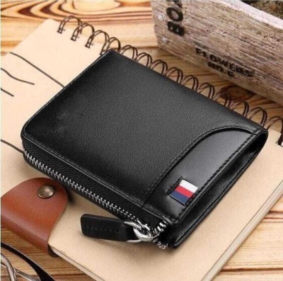 SKYSHOPPER Men & Women Casual Black Artificial Leather Card Holder(12 Card Slots)