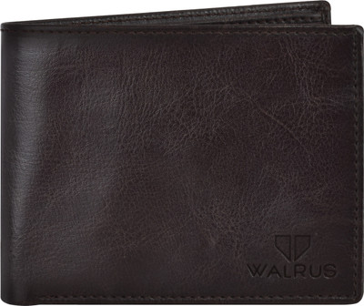 Walrus Men Casual Brown Artificial Leather Wallet(3 Card Slots)