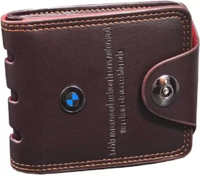 umama Men Formal Brown Artificial Leather Wallet(12 Card Slots)