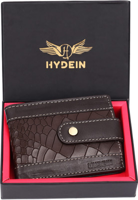 HYDEIN Men Evening/Party, Casual, Formal Brown Genuine Leather Wallet(8 Card Slots)