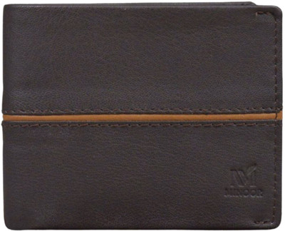 Minoor Men Casual, Ethnic, Evening/Party, Formal, Travel, Trendy Brown Genuine Leather Wallet(6 Card Slots)