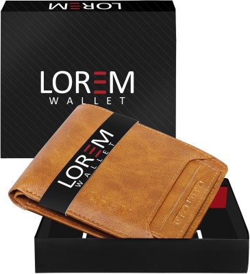 LOREM Men Casual, Evening/Party, Formal, Travel, Trendy Brown Artificial Leather Wallet(7 Card Slots)