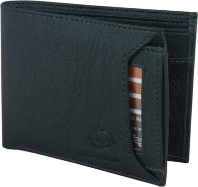 Nice Purse Men & Women Formal, Casual Green Artificial Leather Wallet(7 Card Slots)