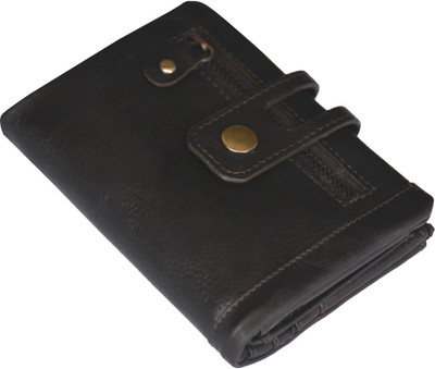 MoonHide Men & Women Evening/Party, Formal, Travel, Trendy, Casual, Ethnic Brown Genuine Leather Wallet(10 Card Slots)
