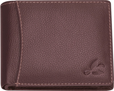 HORNBULL Men Casual Brown Genuine Leather Wallet(7 Card Slots)