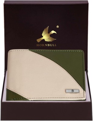 HORNBULL Men Casual, Formal, Trendy Green Genuine Leather Wallet(5 Card Slots)