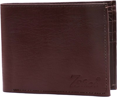 7Shot Men & Women Formal, Casual, Evening/Party Brown Genuine Leather Wallet(6 Card Slots)