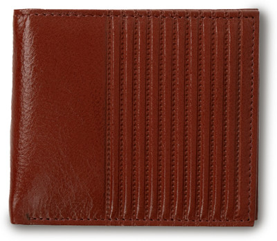 Rich Born Men Trendy Tan Genuine Leather Wallet(5 Card Slots)