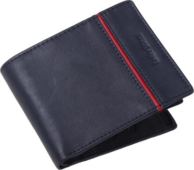 Leder Street Men Trendy, Evening/Party Blue Genuine Leather Wallet(9 Card Slots)