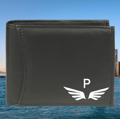 KEYUR Men Casual Black Artificial Leather Wallet(6 Card Slots)