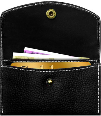 GREEN DRAGONFLY Leather Protected Wallet, Debit/ Credit Card Holder For Men Women 4 Card Holder(Set of 1, Black)