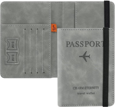 draval Travel Wallet Organiser Passport Case Travel Document Organiser for Men & Women(Grey)