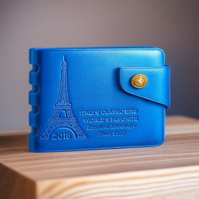 ZEPH Enterprises Men Casual Blue Artificial Leather Wallet(5 Card Slots)